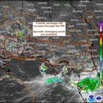 Isolated Storms With Sporadic Damaging Winds Possible Across North Florida and the Upper Gulf Coast Through Thursday Evening